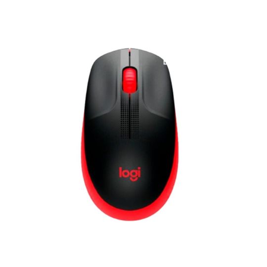 Mouse Sem Fio Logitech M190 USB 3 Botoes 1000DPI, red